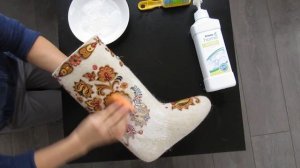 Как чистить валенки.(Дизайнер Елена Кирюшкина)