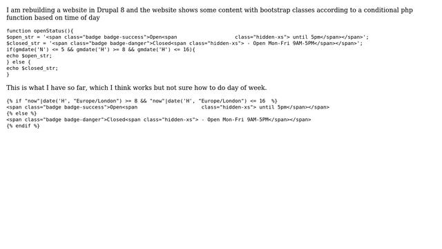 Drupal: Render simple php function in twig template смотреть онлайн