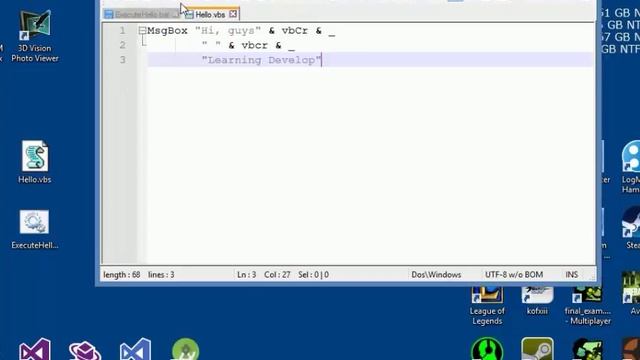 Executing VBS from a BATCH FILE смотреть онлайн