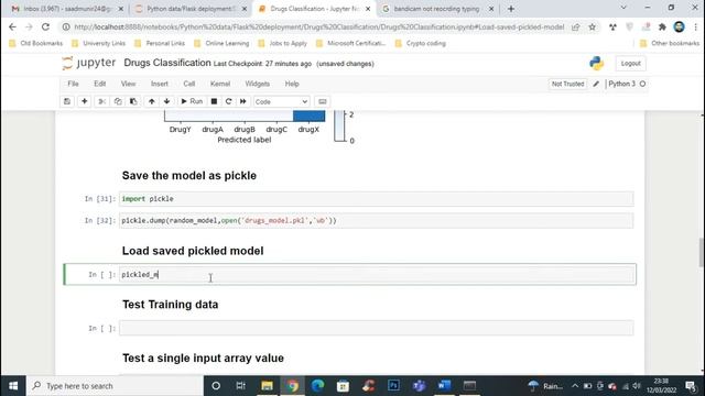 How to Save a Machine Learning Model in a File in Python using Pickle смотреть онлайн