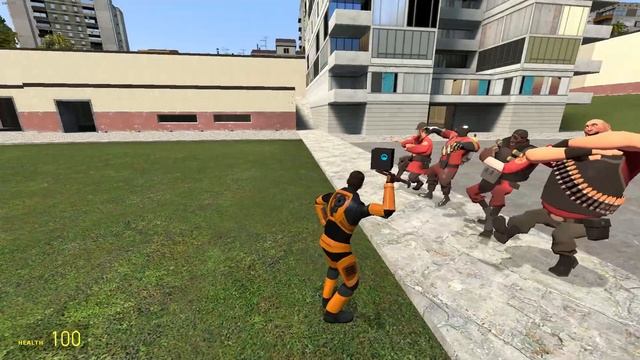Team Fortress 2 Characters Dancing Kazotsky Kick #tf2