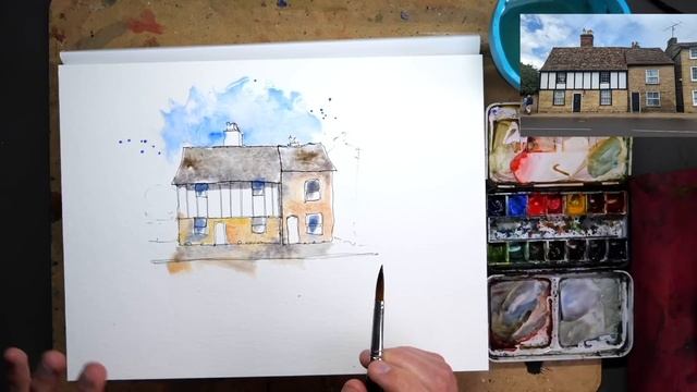 Urban Sketching for Beginners - Step by Step - Tutorial смотреть онлайн