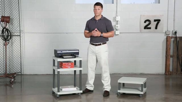 Safco Wave Desk Side Printer Stand Grey 1860GR #safco #printer_stand смотреть онлайн