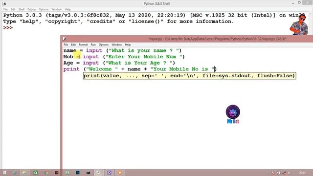 Python Tutorial for Beginners Taking User Input In Python Command Line Input смотреть онлайн