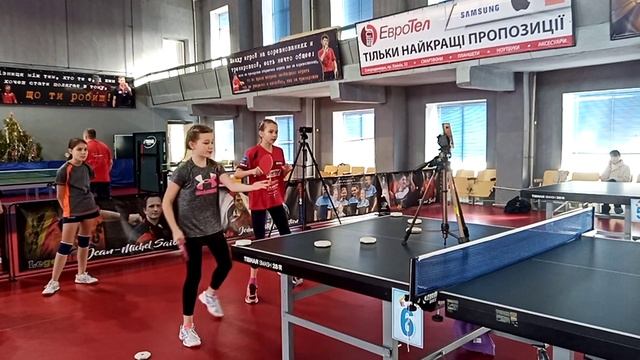 упражнение с электронно-оптическими цветовыми фишками, настольный теннис Северодонецк, сборы U11-13 смотреть онлайн