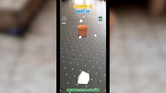 Paper Toss AR ( ARCore ) смотреть онлайн