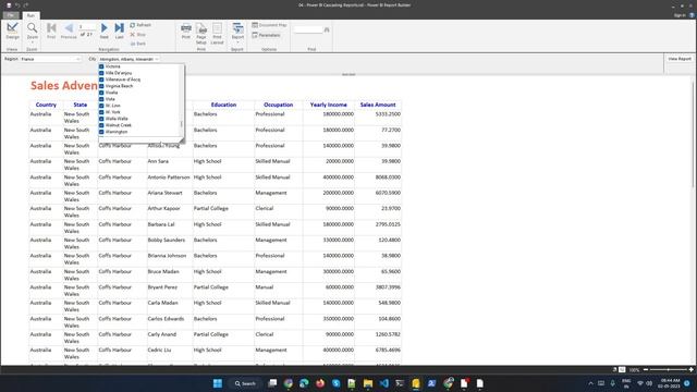 03 Power BI Paginated Reports смотреть онлайн