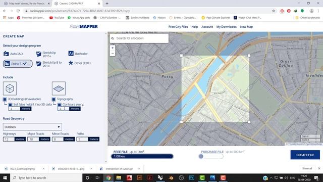 Cad Mapper l City Mapping - Rhinocerous 3d смотреть онлайн