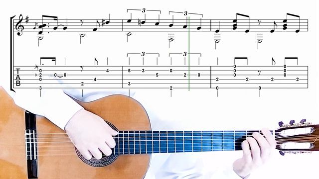 Guitar Lesson - Shape of my heart - Sting - Tutorial смотреть онлайн