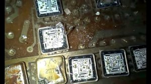 Золото из микросхем 217ТК1А. 1.09 грамм на 1000 штук.