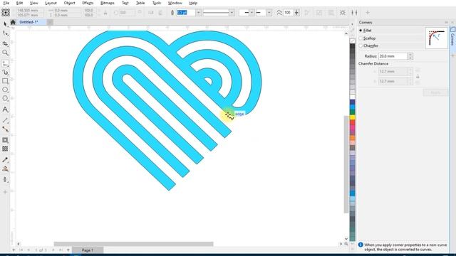 3D Design in Coreldraw | 3d Heart Shaped Design in Coreldraw | Coreldraw tutorial | Maya Graphics смотреть онлайн