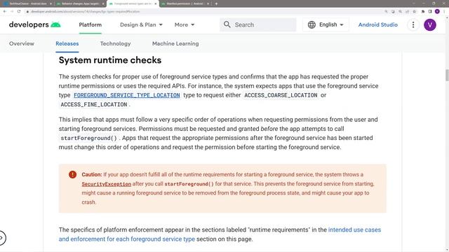 Foreground Service in Android 14 смотреть онлайн