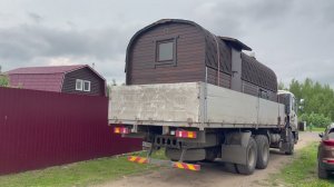 Манипулятор 5-тонник легко справляется с 6-метровой баней. Установка и обзор Квадро Эксклюзив-СВ