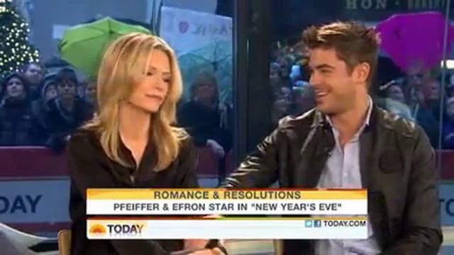 Michelle Pfeiffer & Zac Efron on The Today Show - 12/7/2011 смотреть онлайн