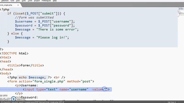 PHP For Beginners - A Self Submit Form and Functions in PHP. (Hindi/Urdu) смотреть онлайн