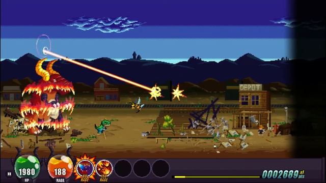 Gigapocalypse Review | Early Access | 2D Fighter | Kaiju | Rampage Sidescroller