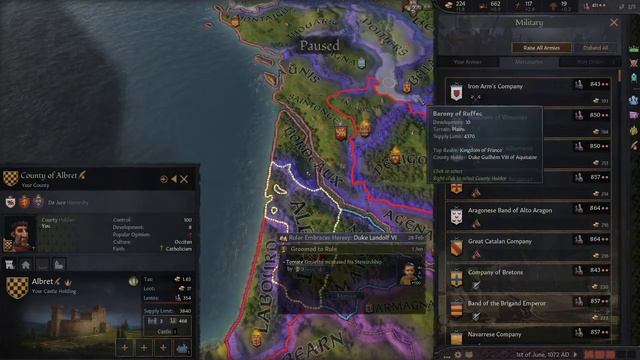 Crusader Kings 3 (French Rags to Riches Part 1) смотреть онлайн