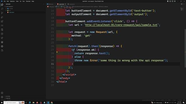 49. Add header Access-Control-Allow-Origin in the server side for making Simple Cors Request - AJAX смотреть онлайн