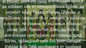 Молитва пред иконой Божией Матери «Кипрская (Стромынская)» | Аудио + текст на экране