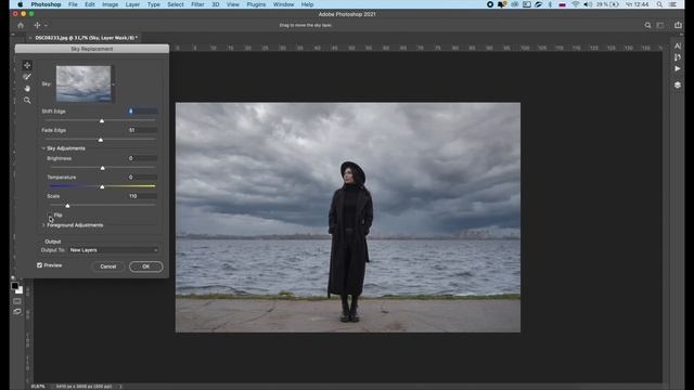 Как заменить небо в фотошопе? | PHOTOSHOP 2021 смотреть онлайн