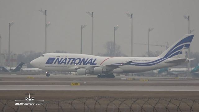 (4K) National Airlines Boeing 747-412(BCF) N756CA Arrival At Munich Airport Flight N8890 RFD To MUC