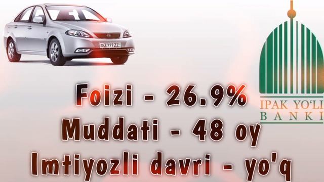 Boshlang'ich To'lovsiz Avtokredit Berayotgan Banklar