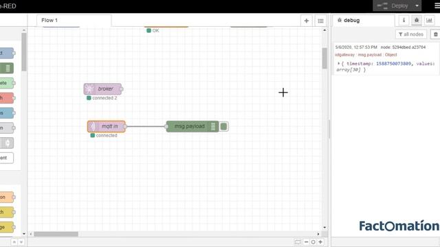Node red, MQTT, multiple message on single Topic смотреть онлайн