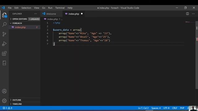 PHP foreach loop tutorial Amharic በአማርኛ смотреть онлайн