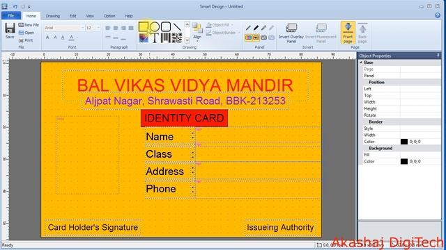 ID Card design and prepare Database Smart 30 D Printer in hindi смотреть онлайн