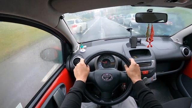 Toyota Aygo 2007 1.4 D4-D 55HP 5d | POV TEST DRIVE | FUEL CONSUMPTION | CAR SPECS смотреть онлайн