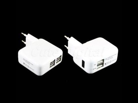USB Ports EU Plug Power Charger Adapter For iPhone смотреть онлайн