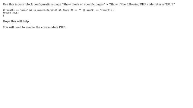 Drupal: Show block only on node view page, not in node create or edit form (4 Solutions!!) смотреть онлайн