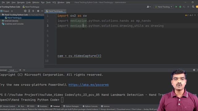 Hand Landmark Detection | Hand Tracking Using Mediapipe Library in Python OpenCV смотреть онлайн