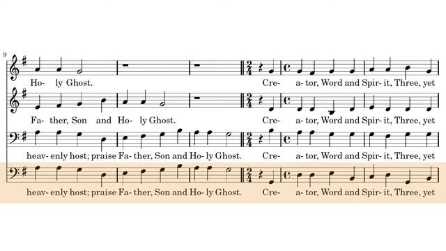 Praise God, from whom all blessings flow | Bass Click Track смотреть онлайн