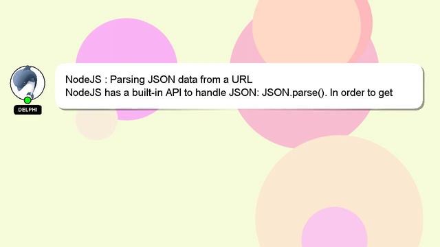 NodeJS : Parsing JSON data from a URL смотреть онлайн