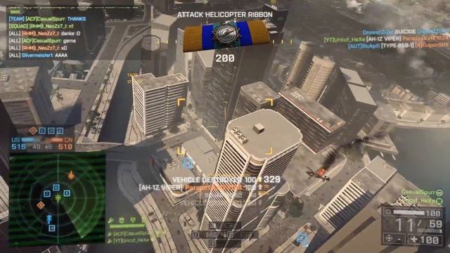 Banned In The Chopper | PC | Battlefield 4 Attack Chopper Gameplay смотреть онлайн