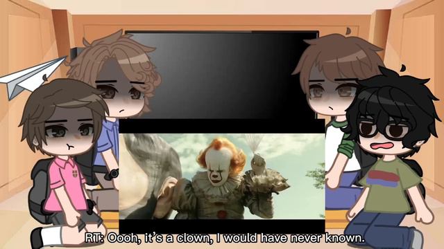 OG Losers Club Reacts To Richie • IT 2017 + Gacha Club • Reddie •