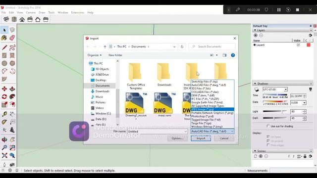 How to import a drawing from AutoCAD to Sketchup | Tutorial # 3 | Maaz Sami смотреть онлайн