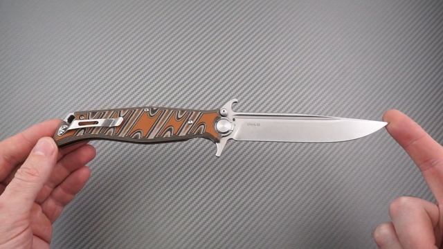 Складной нож НОКС "Финка С" на шайбах, клинок D2, рукоять G10, краткий видео обзор и распаковка смотреть онлайн