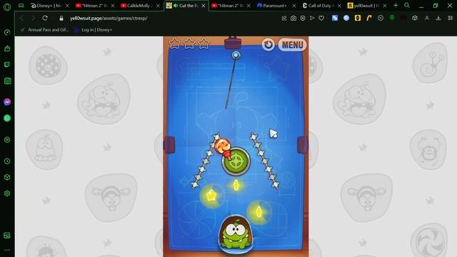 Cut the Rope Experiments Web Shooting the Candy (3 Stars Walkthrough) смотреть онлайн