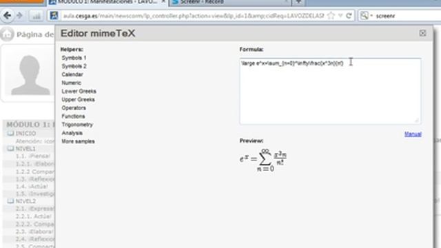 EDITOR DE LATEX mimeTeX смотреть онлайн