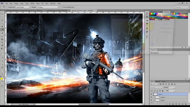 Efeito Battlefield 3 no Photoshop CS6 смотреть онлайн