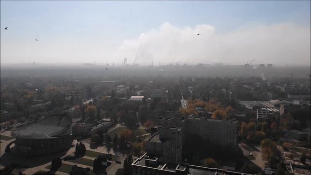 Кривой Рог с высоты птичьего полёта.Район Цирка! смотреть онлайн