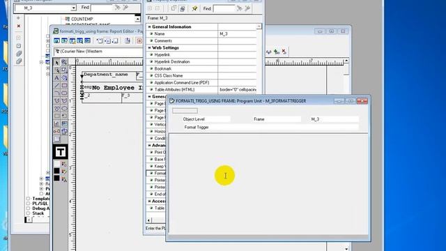 hide or display text with triger Oracle Reports 10G смотреть онлайн