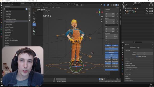 Blender - 3D Character Illustration Builder in Disney Style (UI Kit Library Tutorial) смотреть онлайн