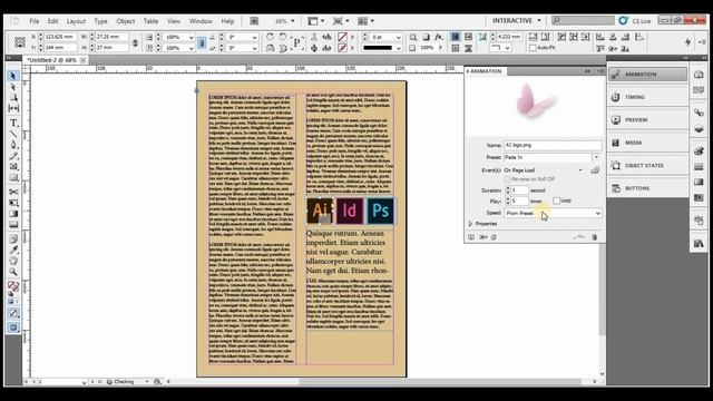 How to Animate in Adobe Indesign (Tagalog) смотреть онлайн