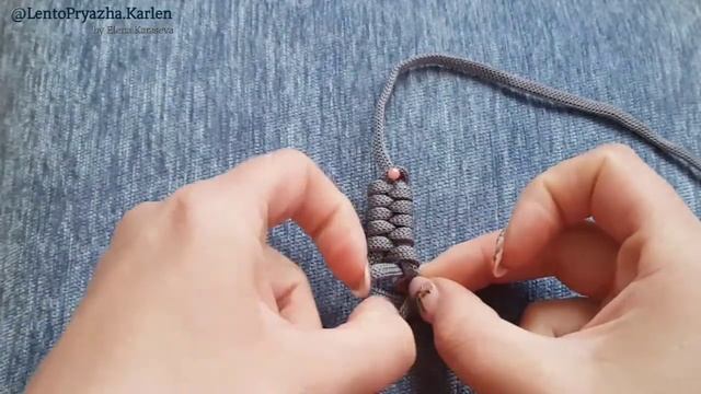 Декор кончиков нити от @Lentopryazha.KarLen By Elena Karaseva