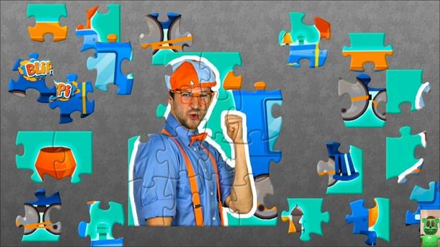 Blippi Train Puzzle Game смотреть онлайн