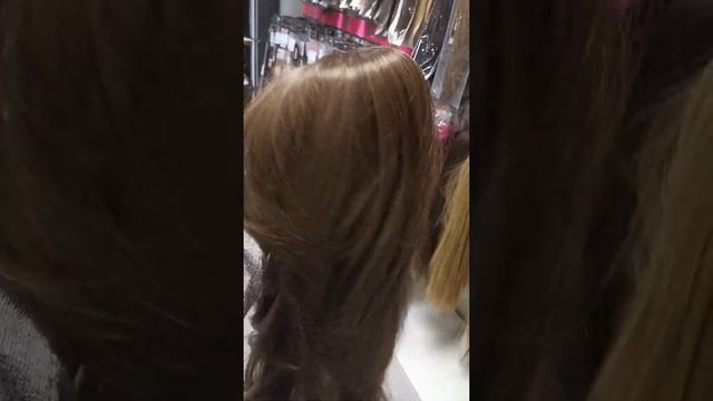 Супер длинный парик без чёлки из водорослей, цвет натуральный русый смотреть онлайн