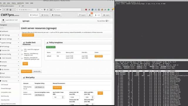 cgroups for CWP (limit resources per user) смотреть онлайн